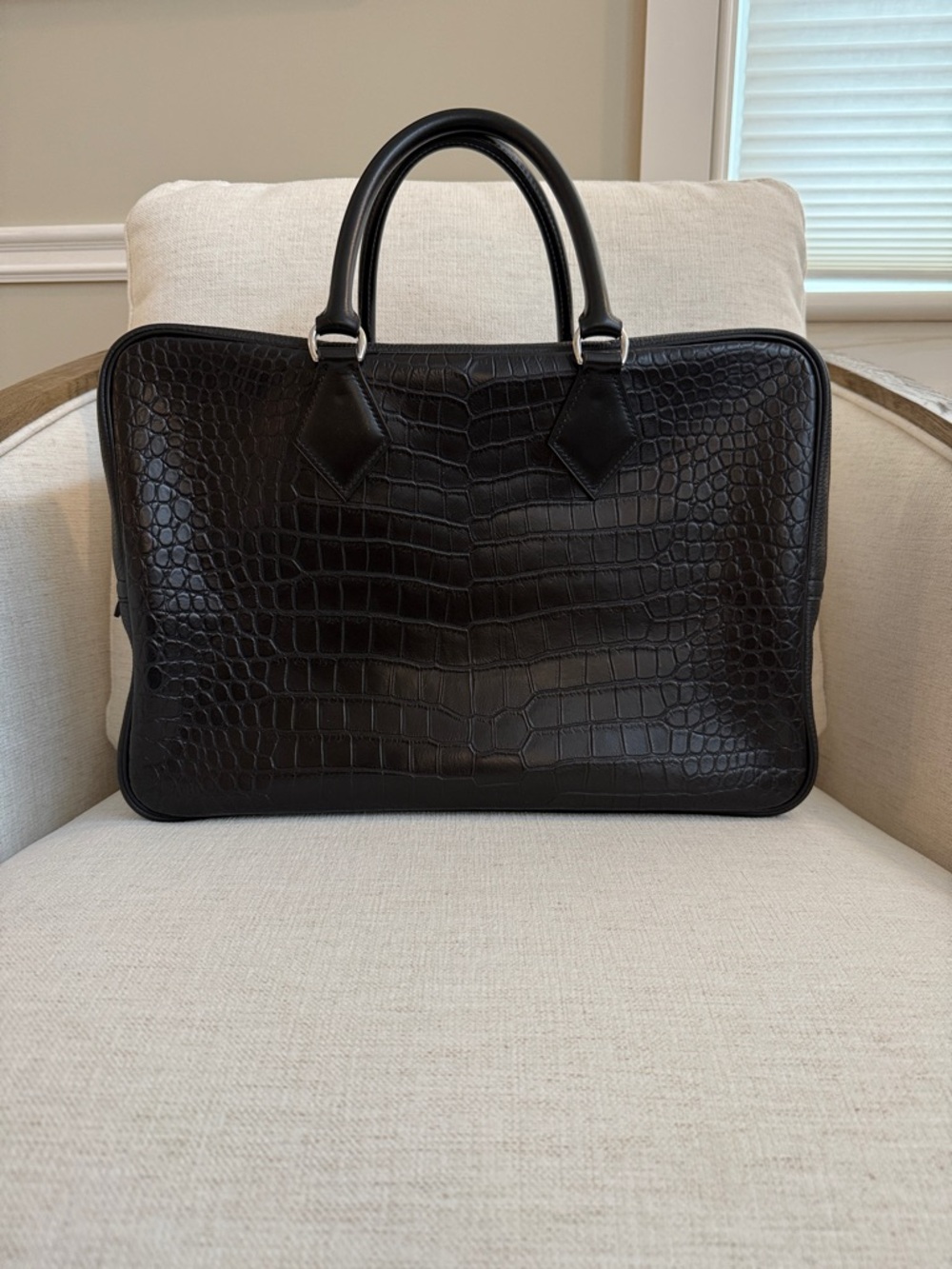 Hermès Alligator Plume 40cm